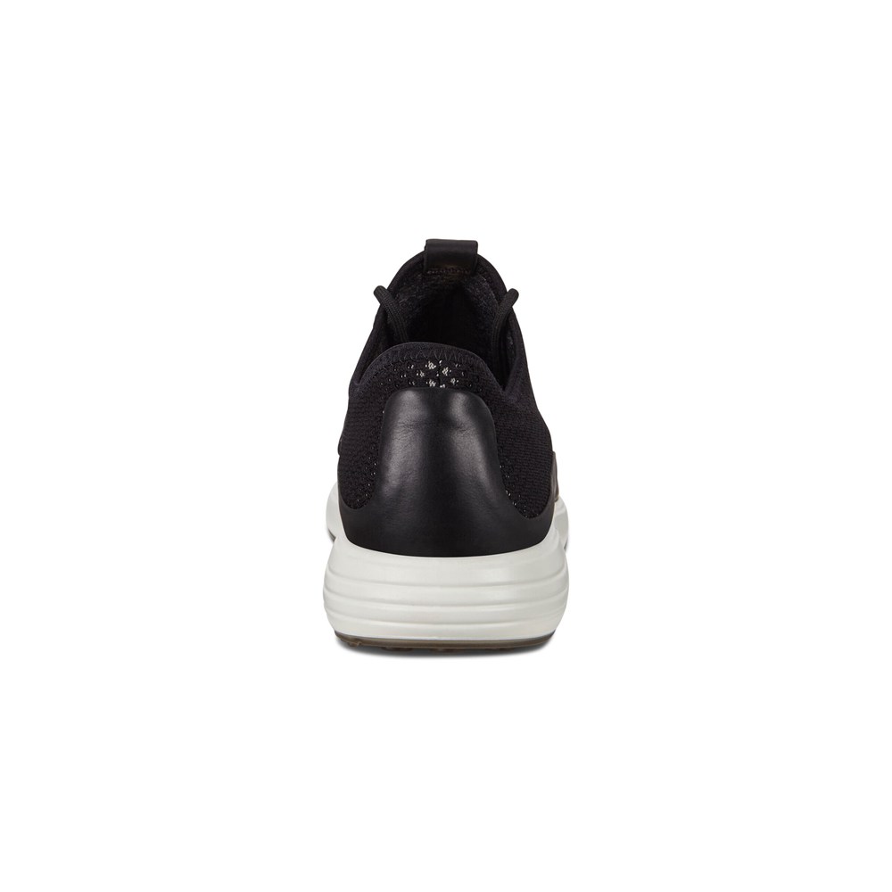 Mens Sneakers - ECCO Soft 7 Runner Meshs - Black - 8061VXYDA